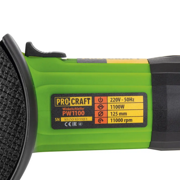 Набор электроинструментов угловая шлифмашина (болгарка) Procraft PW1100 + ударная дрель Procraft PS1350M PS1350M_PW1100 фото