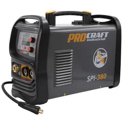 Інверторний зварювальний напівавтомат Procraft SPI380 New Зварювальний дріт 0,8мм (5 кг) Маска зварювальна Procraft SHP90-30 NEW SPI380 New фото
