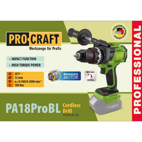 Шуруповерт Procraft PA18ProBL (без акб и зу) PA18ProBL_bez_akb фото